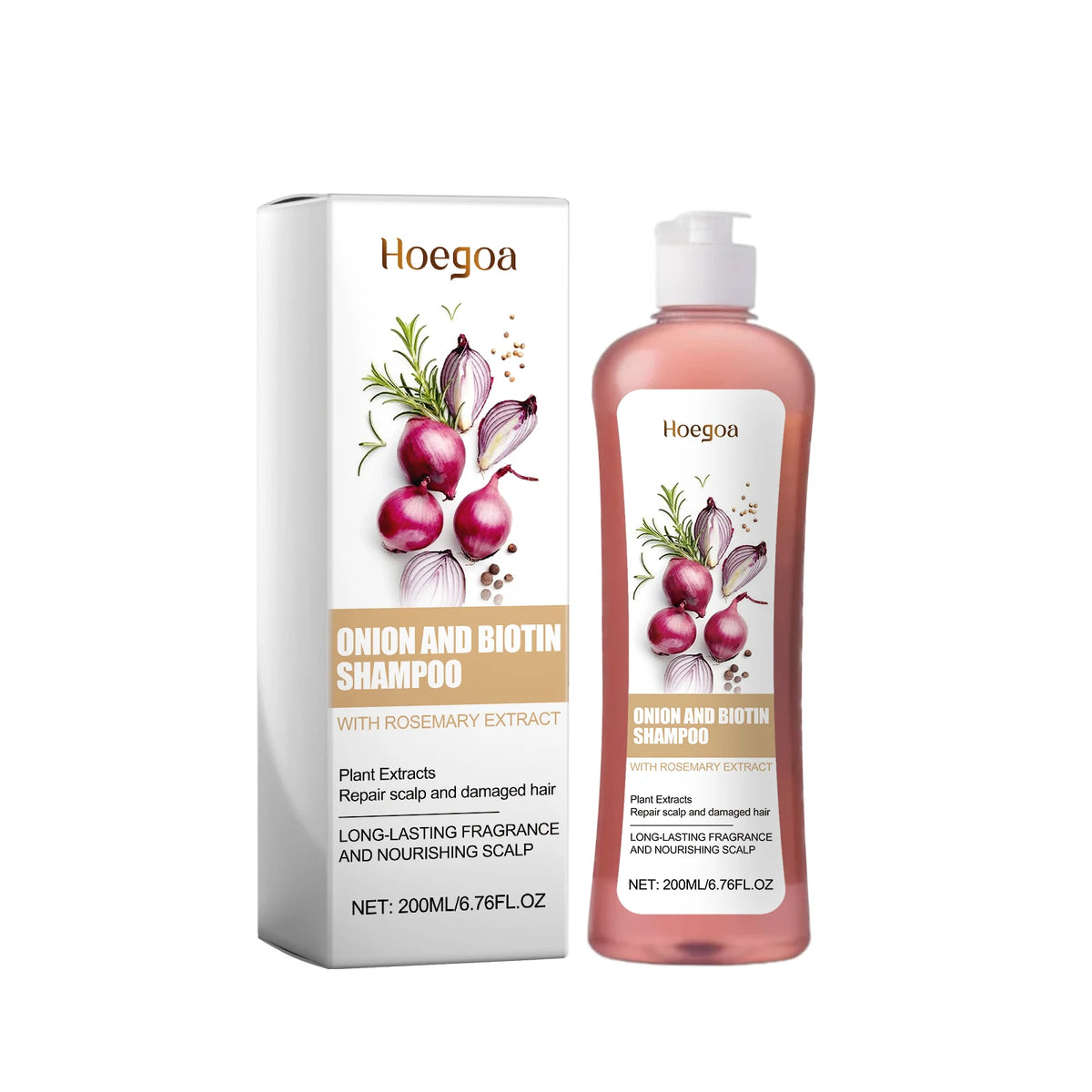 Onion and Biotin Hair Repair Shampoo for Thinning and Damaged Hair