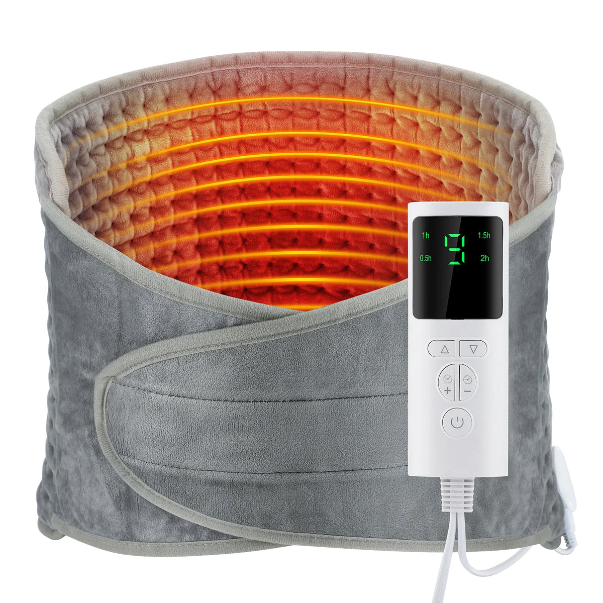 Electric Heated Lumbar Support Belt for Back Pain Relief