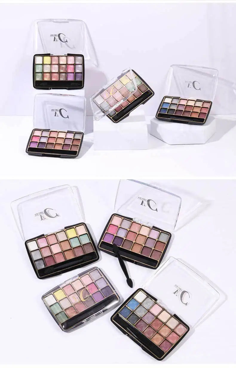 18-Color Glitter and Matte Eyeshadow Makeup Palette