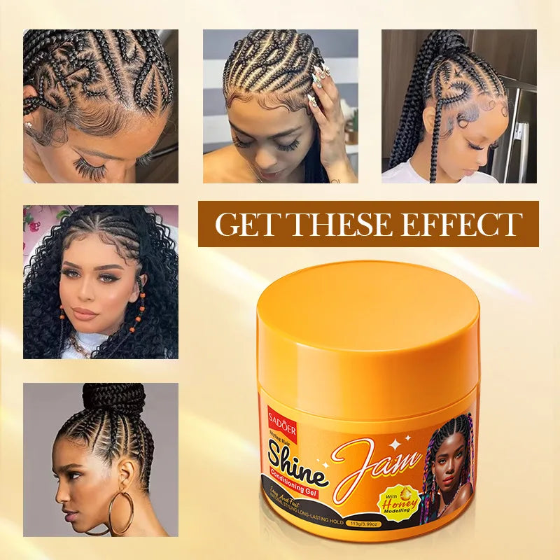 Non-Sticky Hair Styling Jam for Braids and Edges - 6