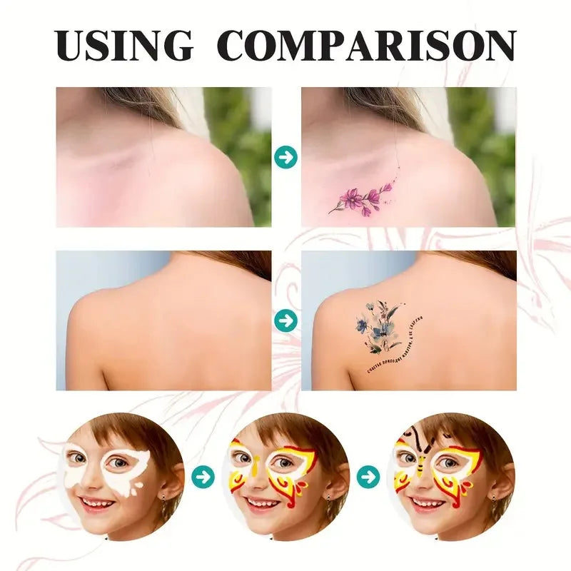 Temporary Tattoo Marker Pen Set with Stencils