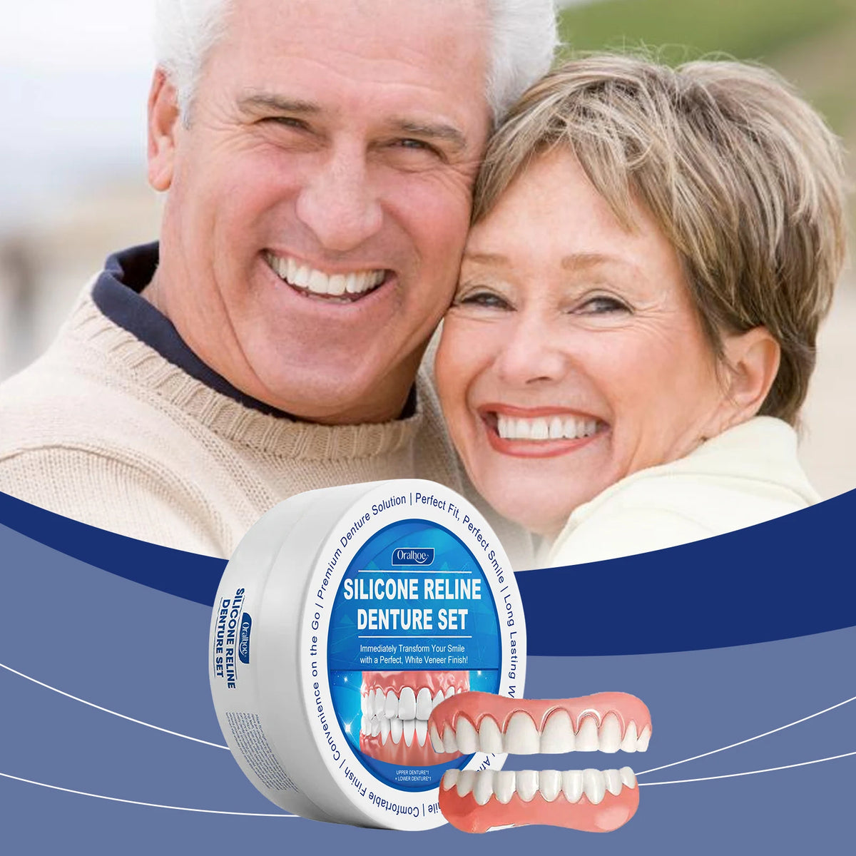 Temporary Silicone Denture Repair and Smile Veneer Kit