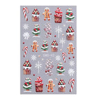 Festive Christmas Holiday Nail Art Decals