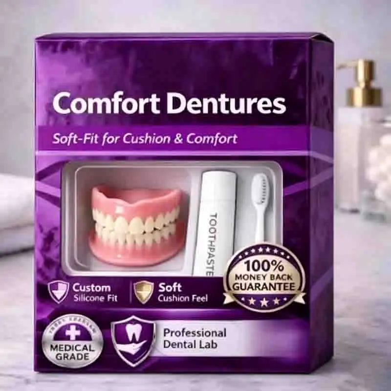 Comfortable Silicone Denture Set for Instant Smile Transformation
