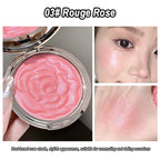 Rose Embossed Shimmer Blush Powder