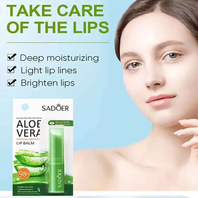 Aloe Vera Hydrating Lip Balm for Dry Chapped Lips