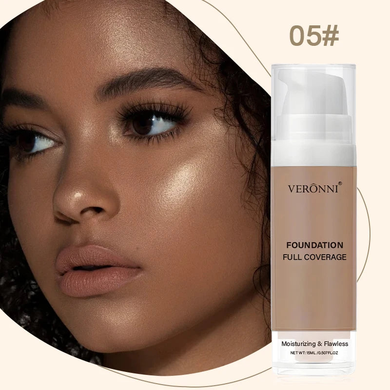 Full Coverage Waterproof Liquid Foundation for Flawless Skin
