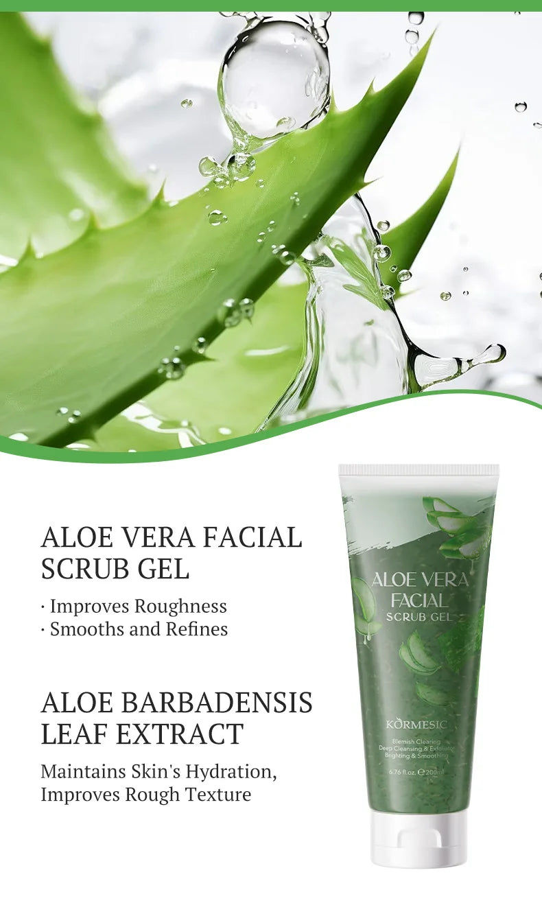 Gentle Exfoliating Facial Scrub Gel for Smooth Radiant Skin