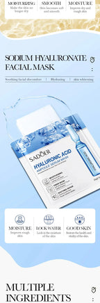 24K Gold and Vitamin C Hydrating Facial Sheet Mask Set