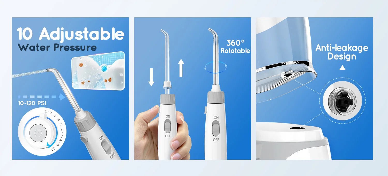 Electric Water Flosser for Teeth and Gum Health - 10