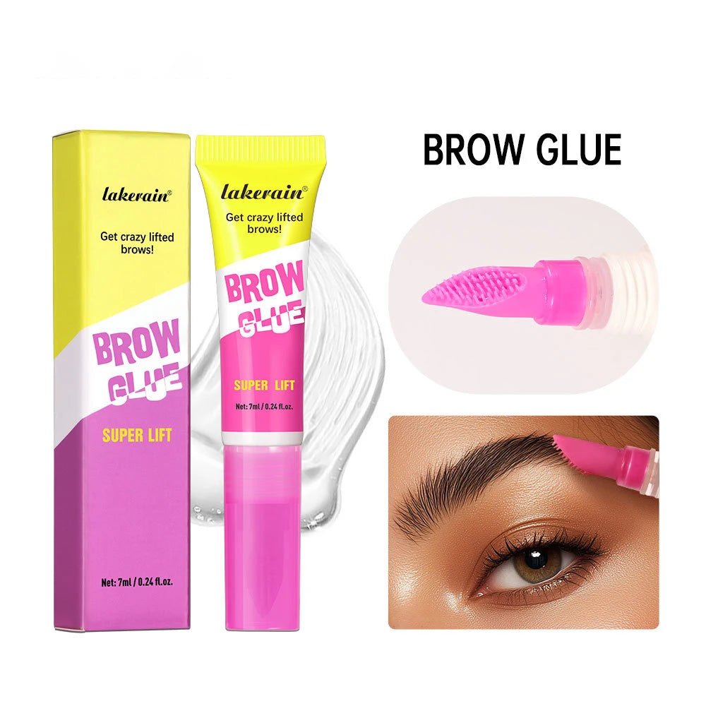 Long-Lasting Eyebrow Lamination Gel with Styling Comb