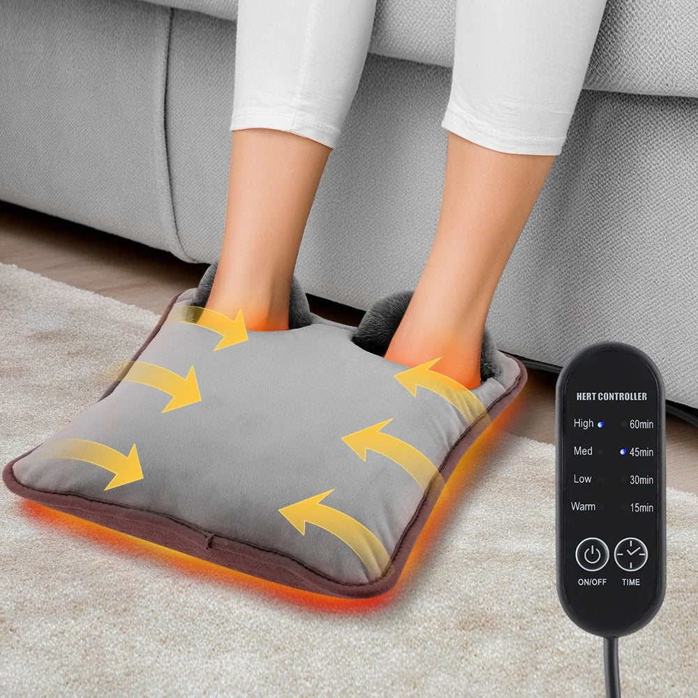 Electric Heated Foot Warmer with 4 Temperature Settings - 7