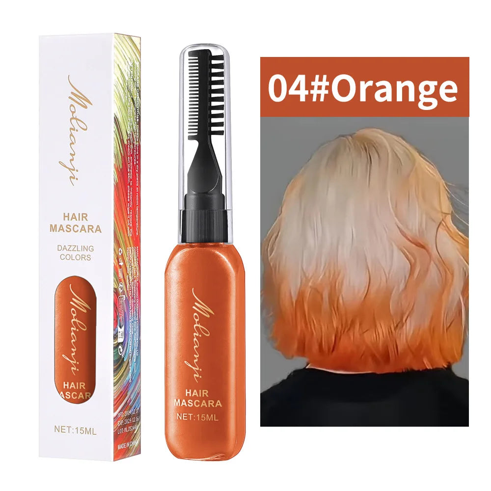 Temporary Washable Hair and Eyelash Color Mascara