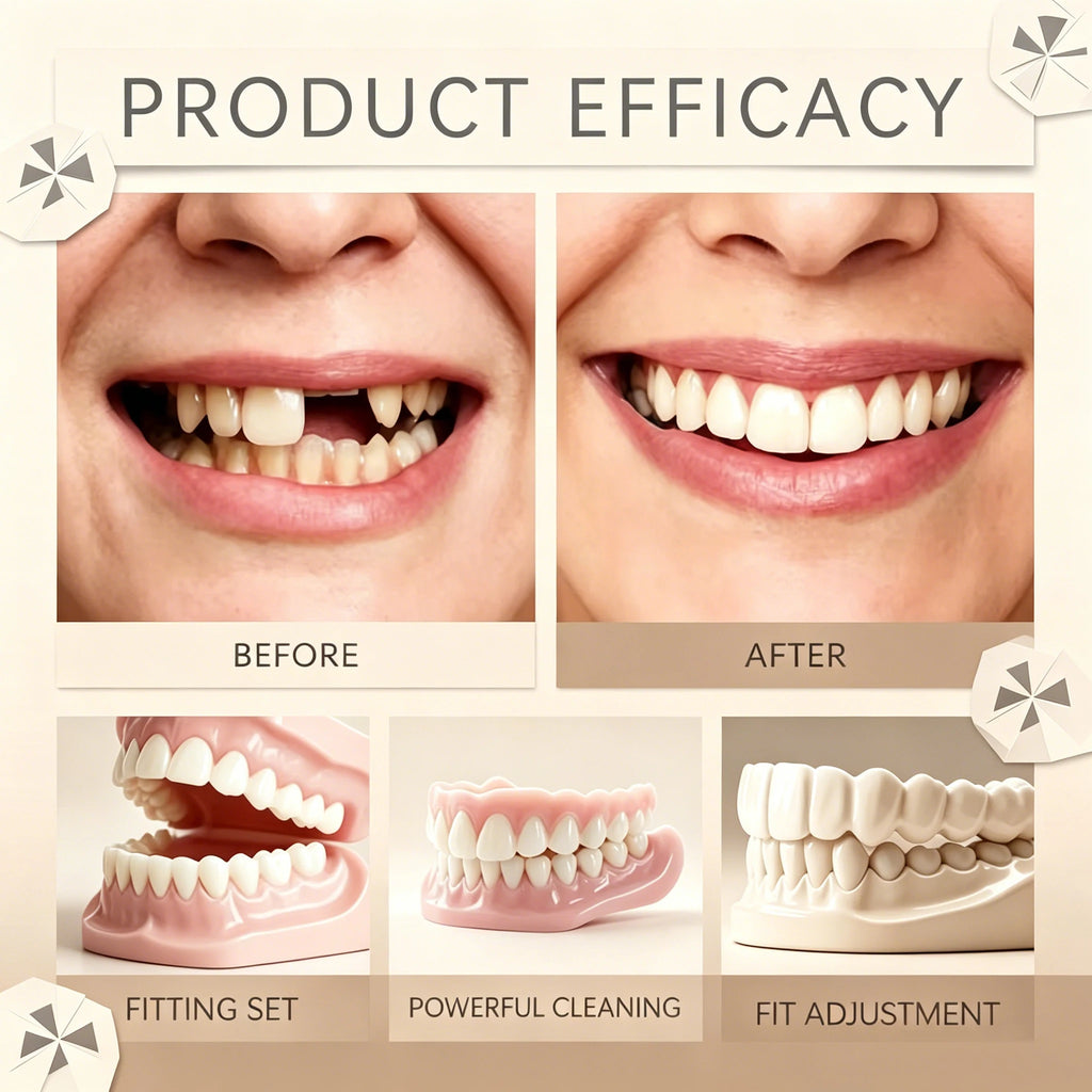 Comfortable Realistic Denture Set for a Natural Smile