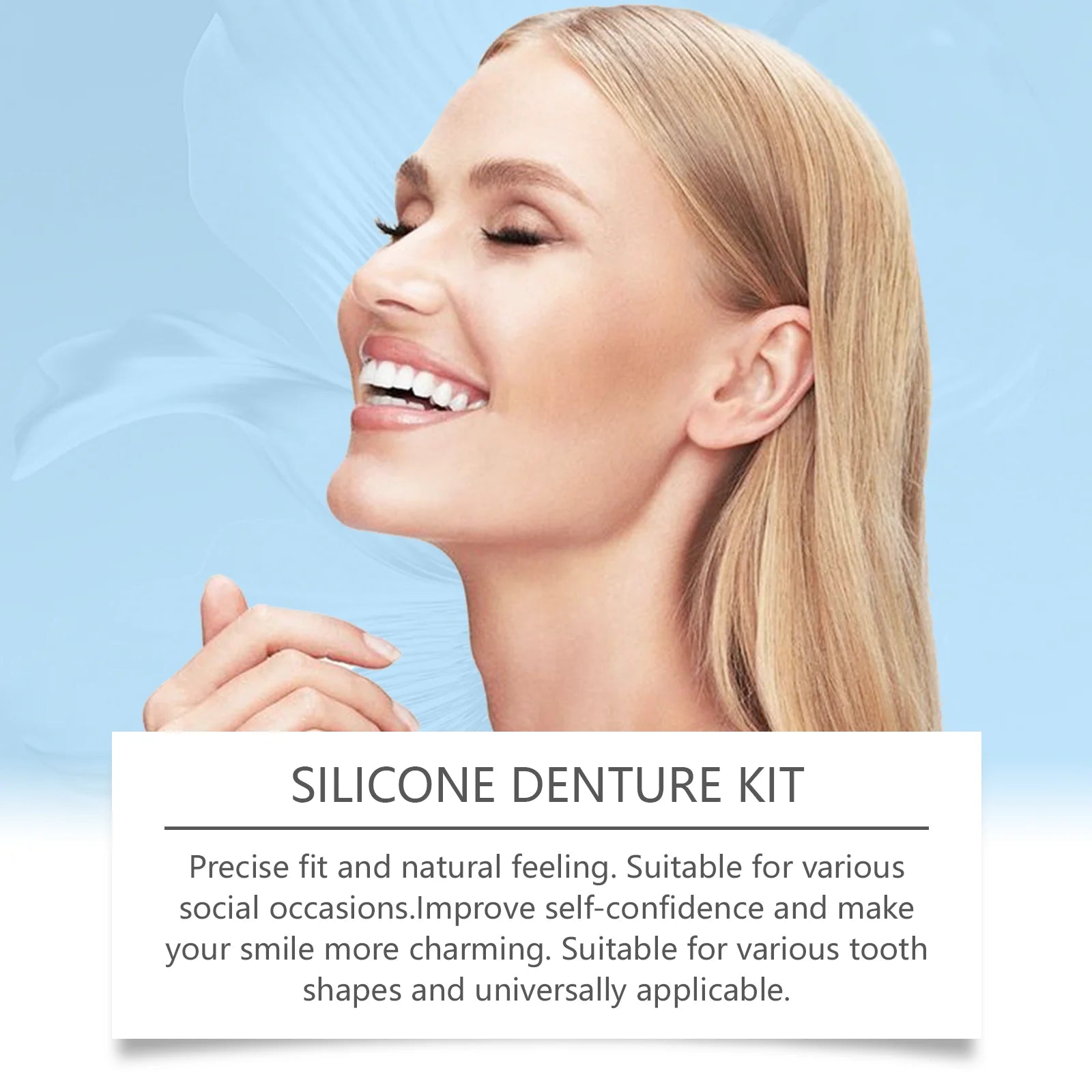 Comfortable Silicone Denture Set for Natural Smile - 8