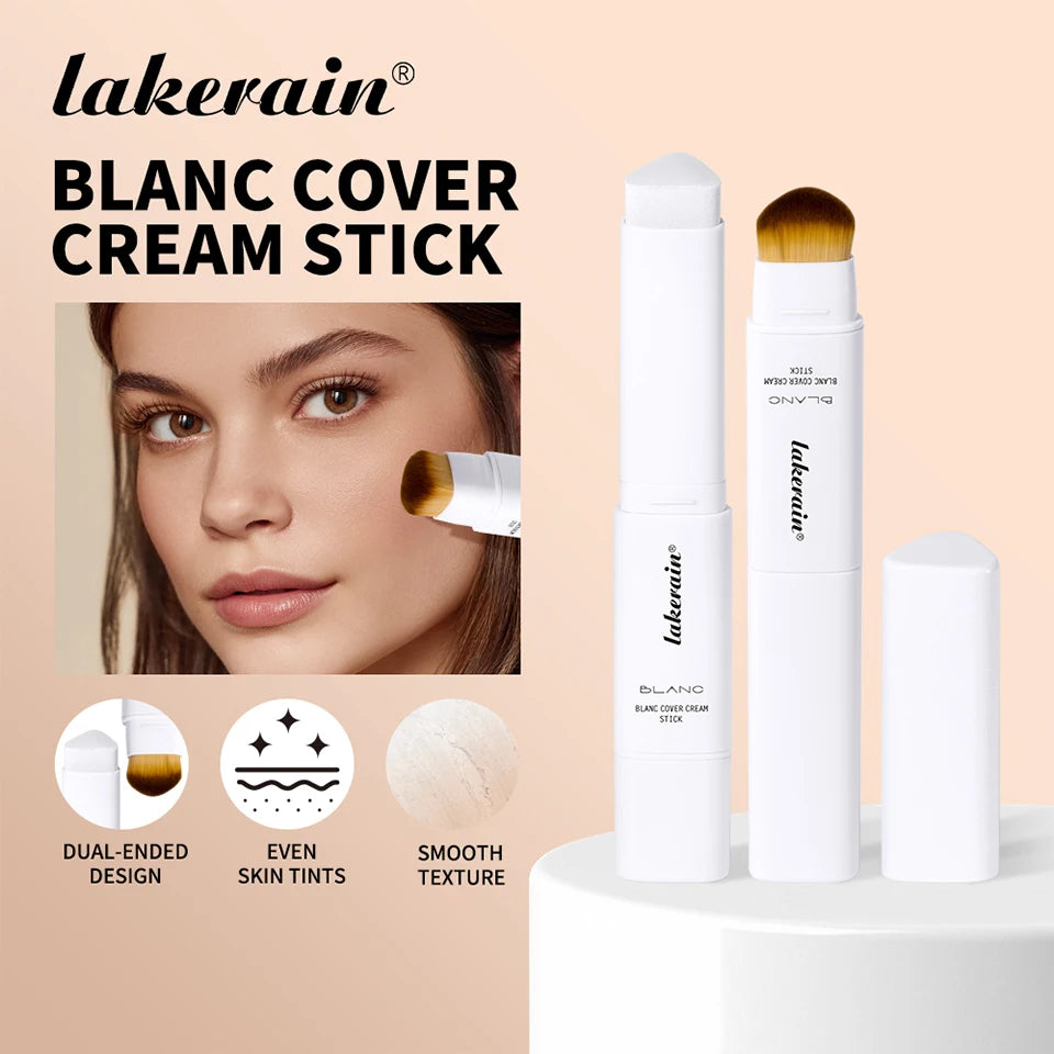 Color-Changing Foundation Stick with Built-in Blending Brush