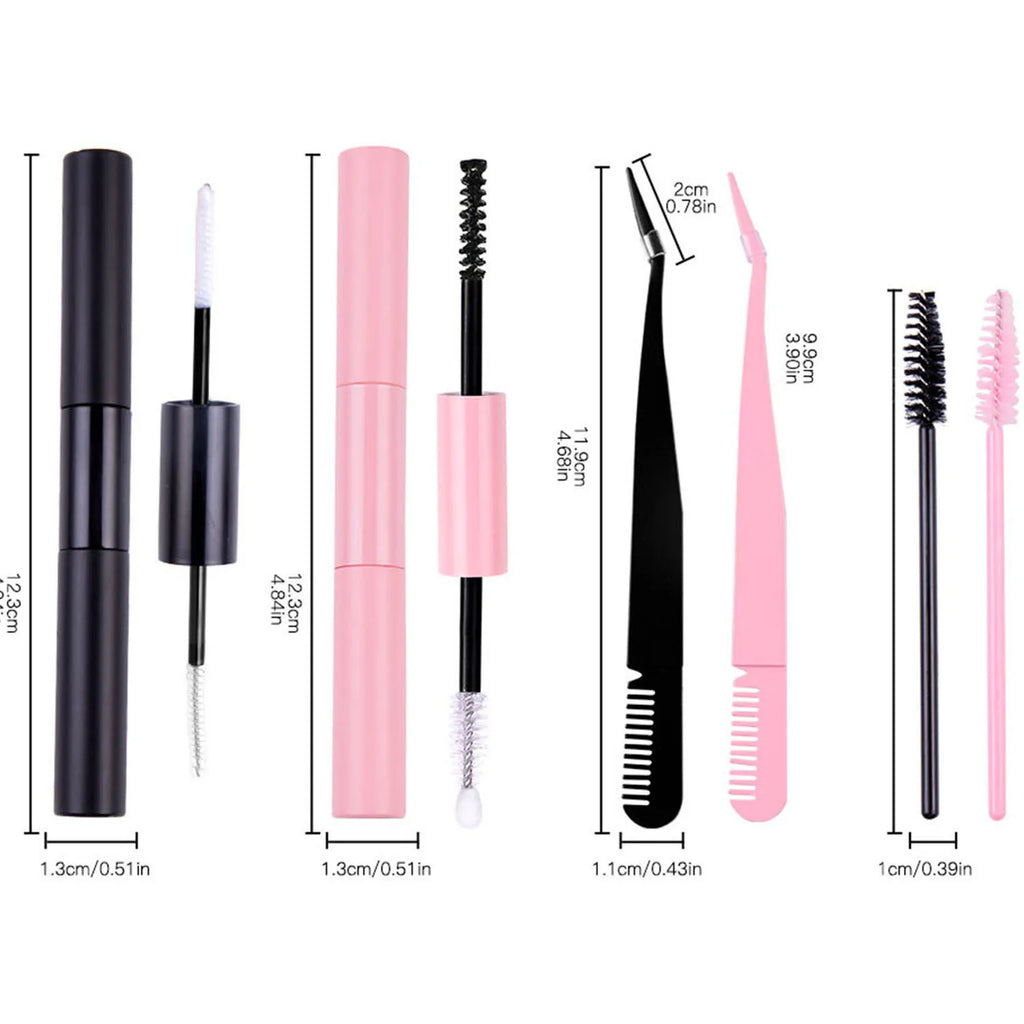 DIY Cluster Eyelash Extension Kit for Natural Wispy Look