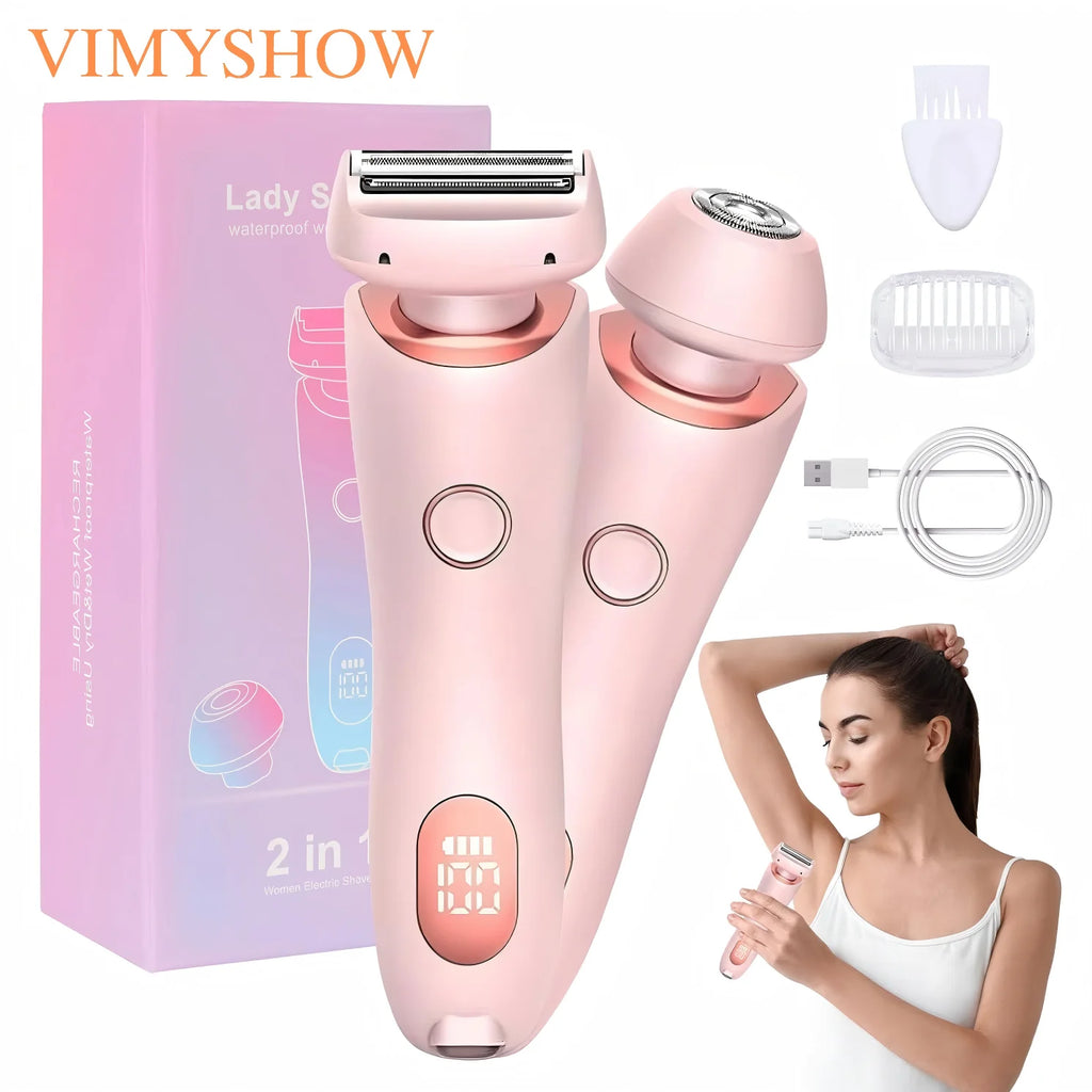 Pain-Free Electric Shaver for Women Body and Facial Hair