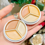 3-Color Cream Concealer Palette for Flawless Skin