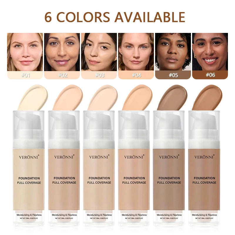 Full Coverage Waterproof Liquid Foundation for Flawless Skin