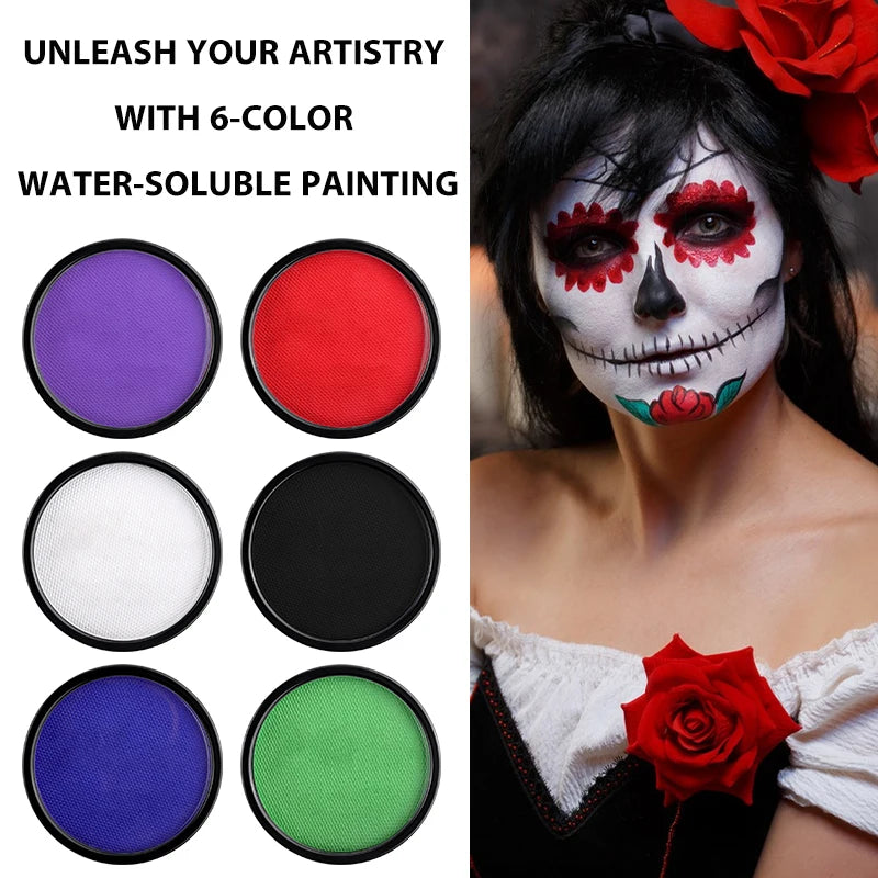 Professional Water-Based Face and Body Paint Set
