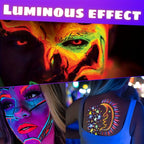 Neon UV Glow Face and Body Paint for Parties and Festivals
