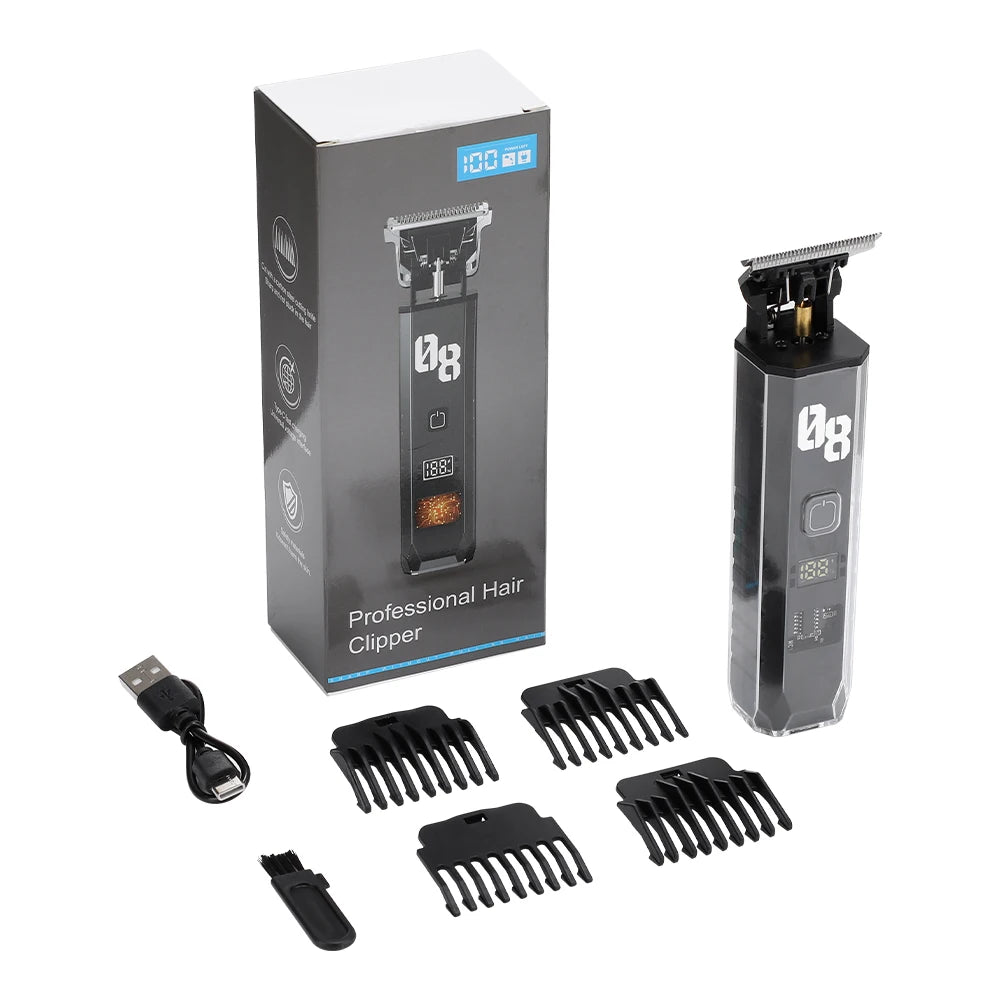 Professional Cordless Hair Trimmer and Detail Grooming Kit