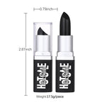 Matte Black Waterproof Lipstick for Halloween and Costume Makeup