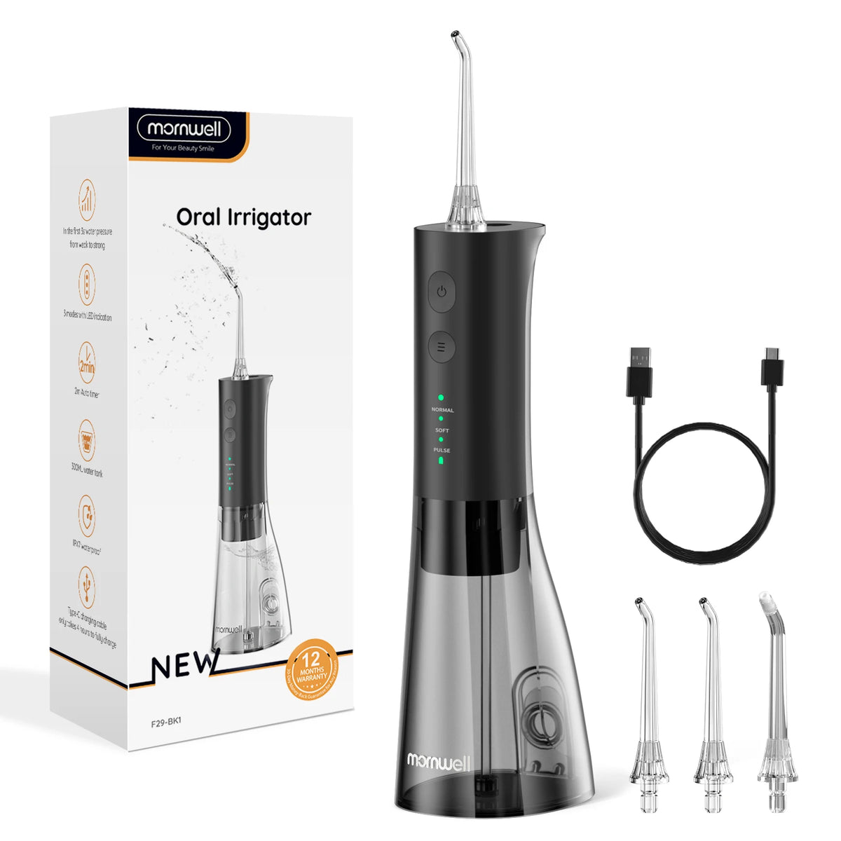 Portable Cordless Water Flosser for Deep Teeth Cleaning