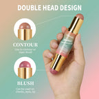 Dual-Ended Cream Blush and Bronzer Stick