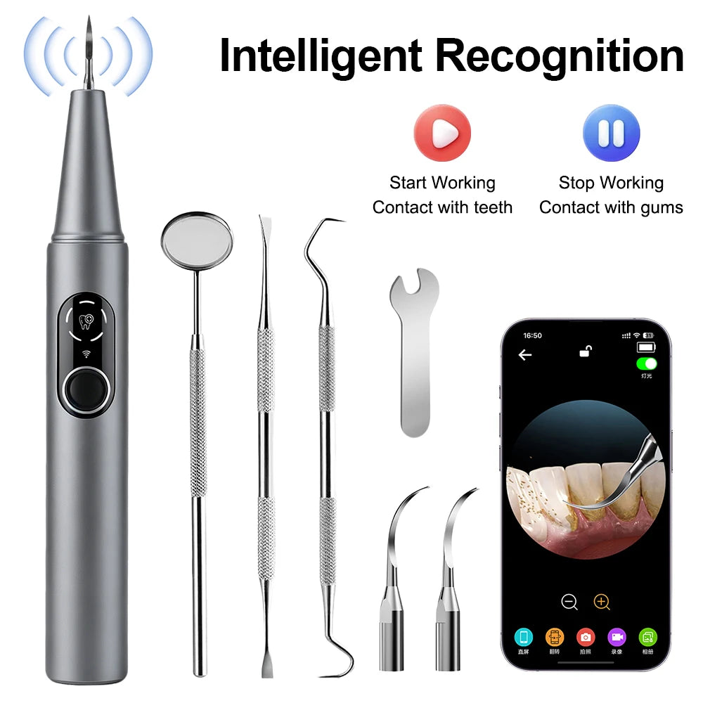Visual Ultrasonic Teeth Cleaning & Plaque Removal Tool - 7