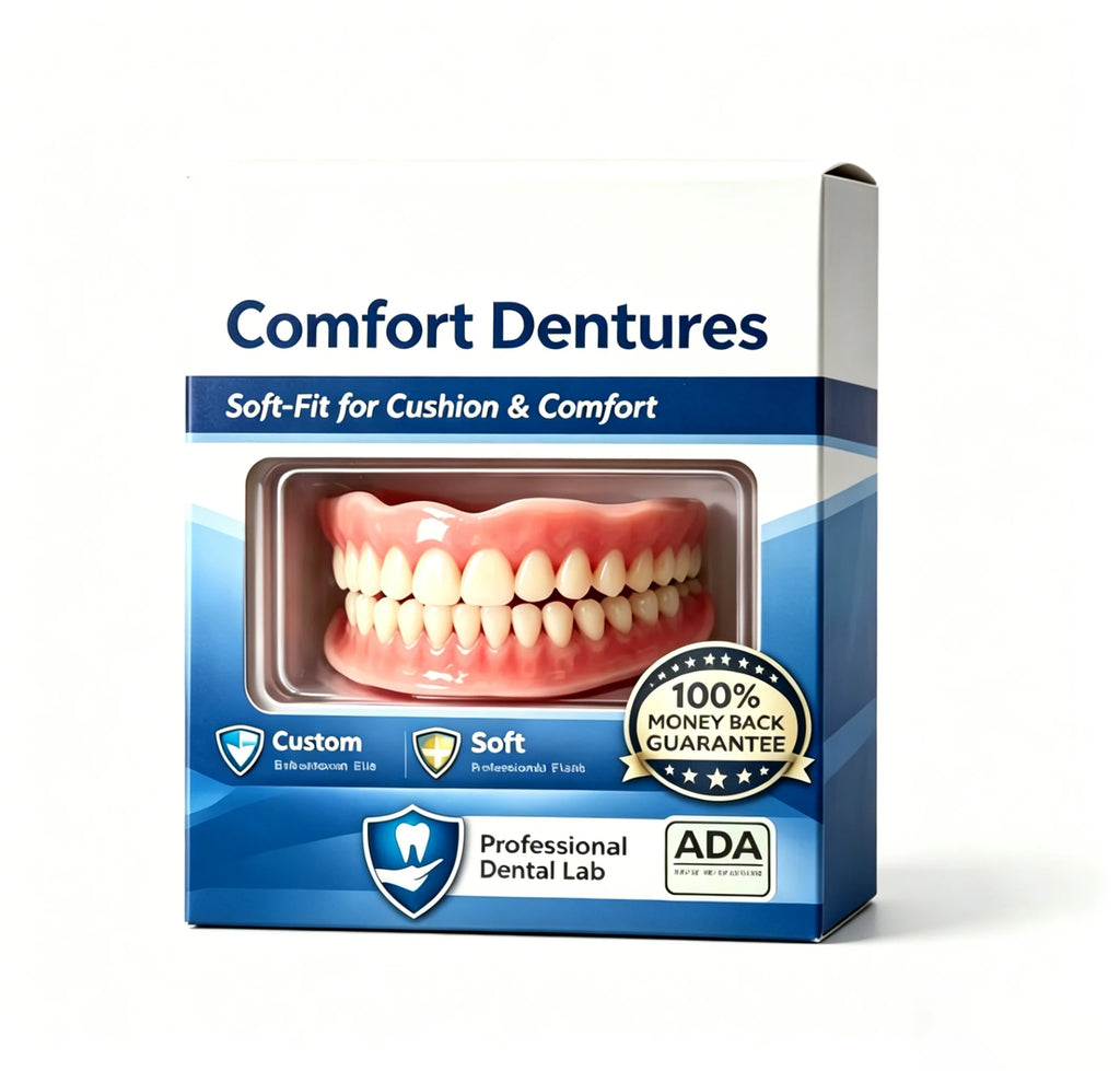 Instant Comfort Fit Cosmetic Dentures for a Natural Smile