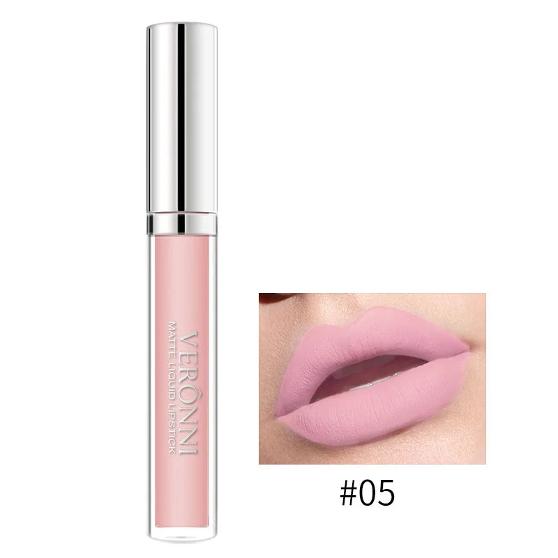 Long-Lasting Waterproof Matte Liquid Lipstick - 8