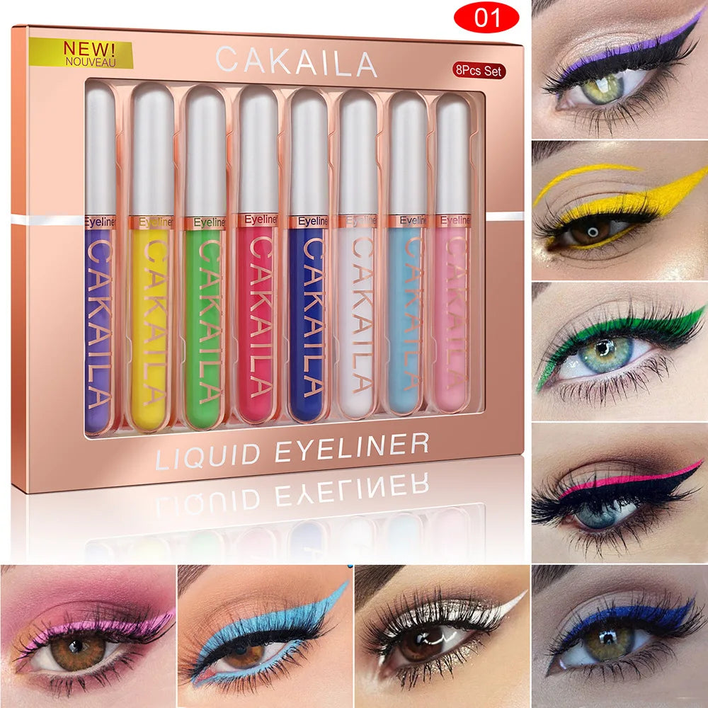 Waterproof Colorful Liquid Eyeliner Set