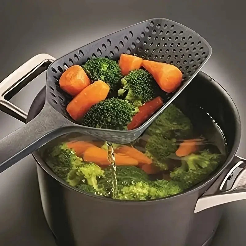 Heat-Resistant Kitchen Strainer Spoon for Cooking - 3