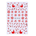 Festive Christmas Holiday Nail Art Decals