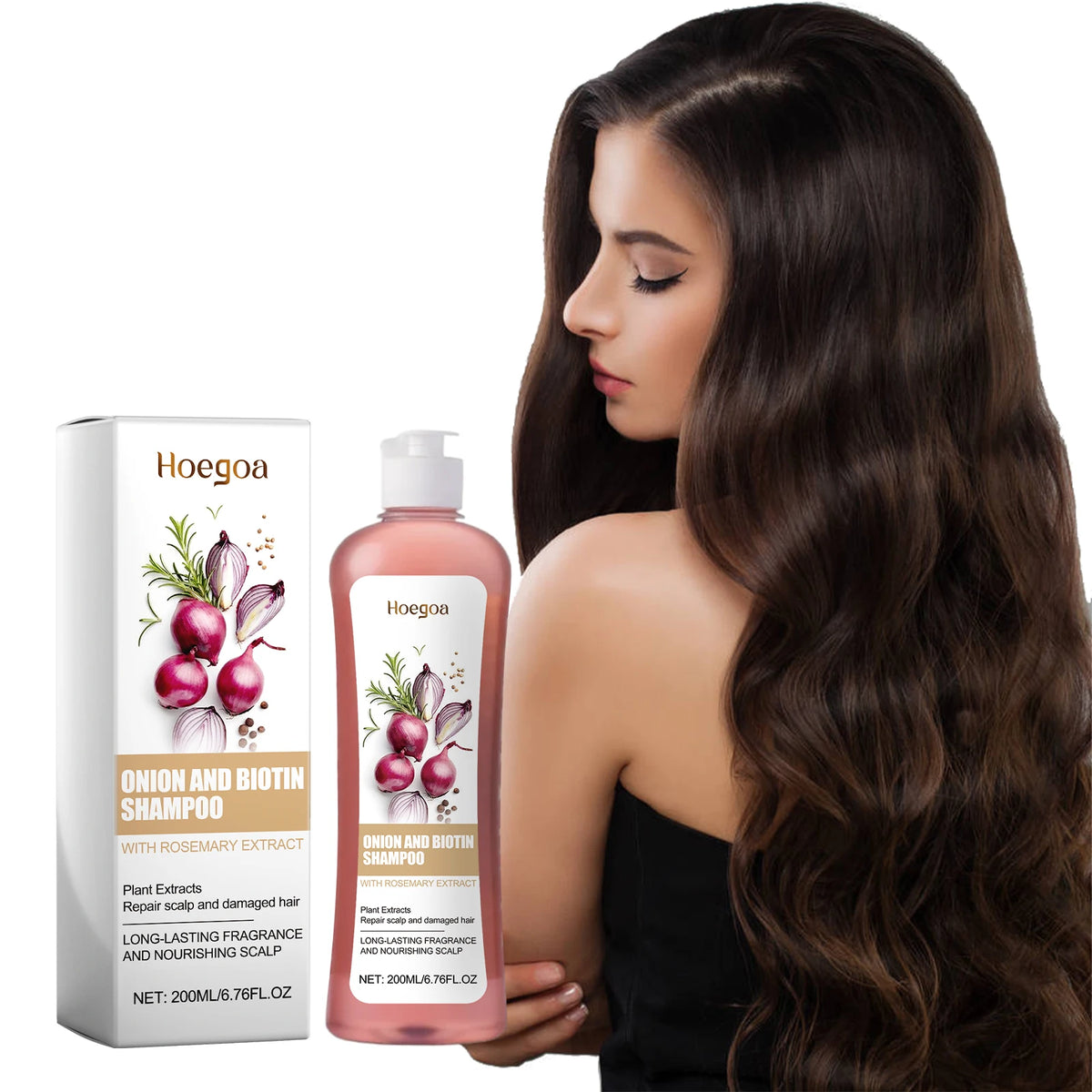 Onion and Biotin Hair Repair Shampoo for Thinning and Damaged Hair