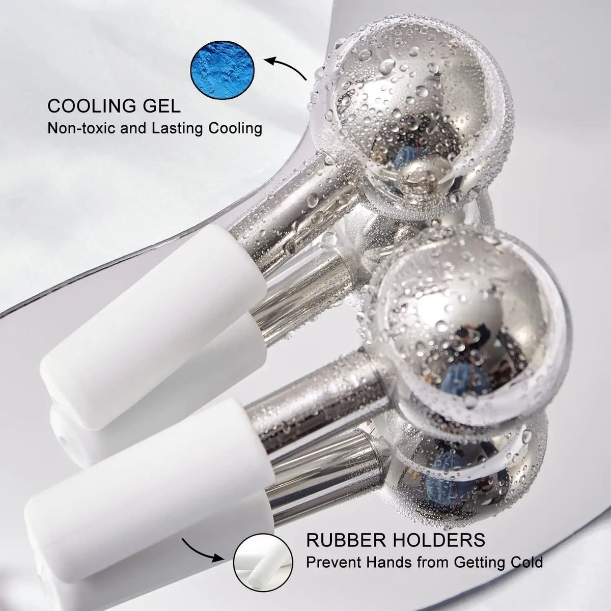 Stainless Steel Cooling Face Globes for Puffiness and Wrinkles