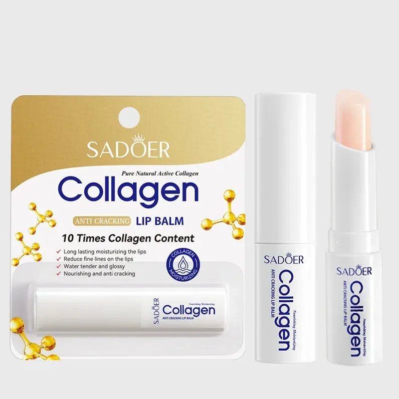 Hydrating Collagen Lip Balm for Chapped Lips