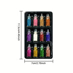 12-Color Temporary Glitter Tattoo and Body Art Kit