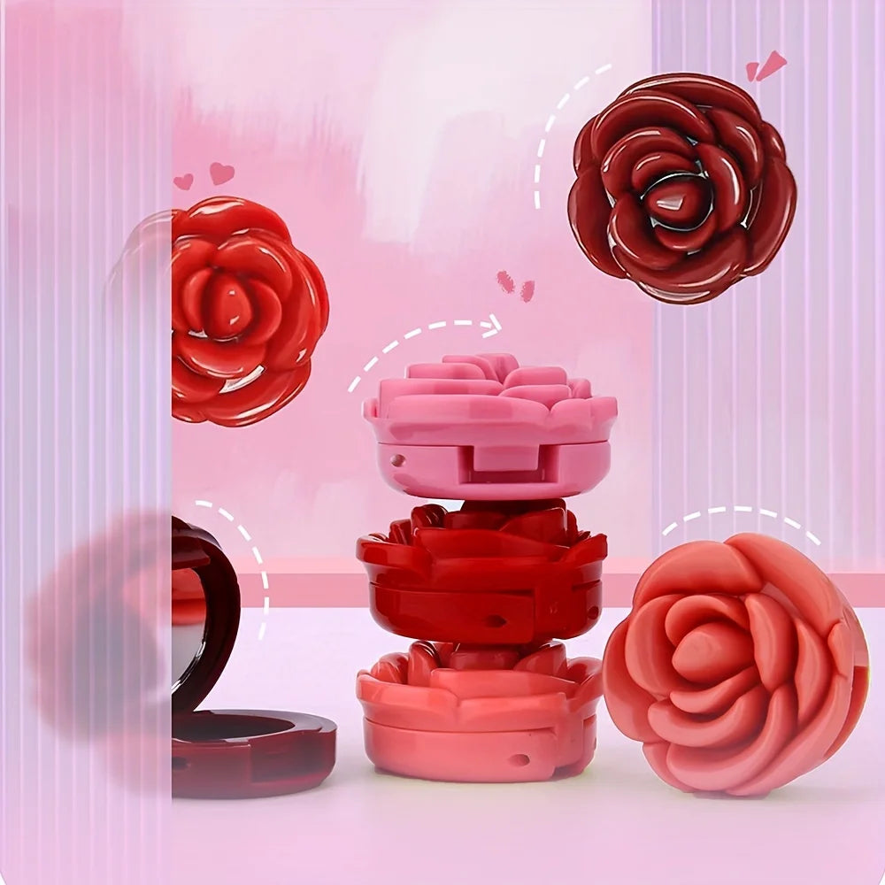 Rose-Shaped Velvet Matte Lip and Cheek Clay