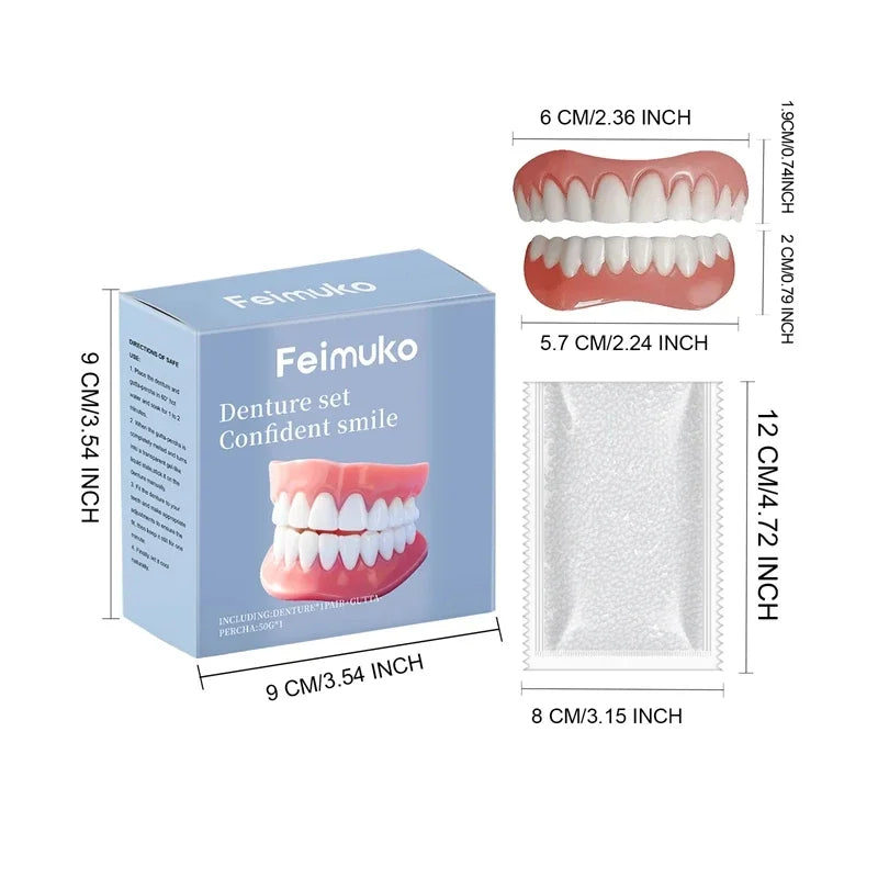 Temporary Cosmetic Dentures for Instant Smile Confidence