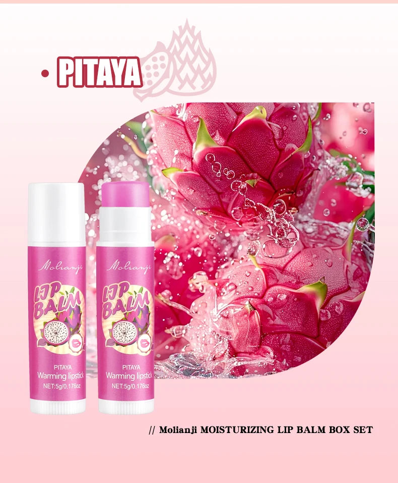 12-Piece Fruity Moisturizing Lip Balm Set for Dry Lips