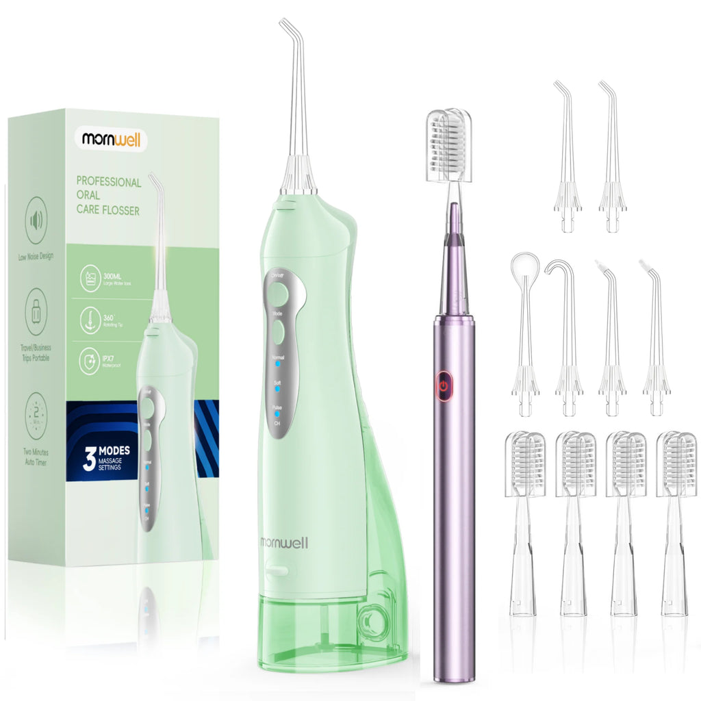 Professional Electric Toothbrush and Water Flosser Combo Kit
