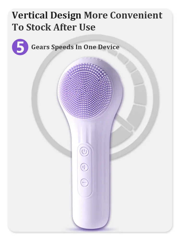 Sonic Electric Facial Cleansing and Exfoliating Brush - 15