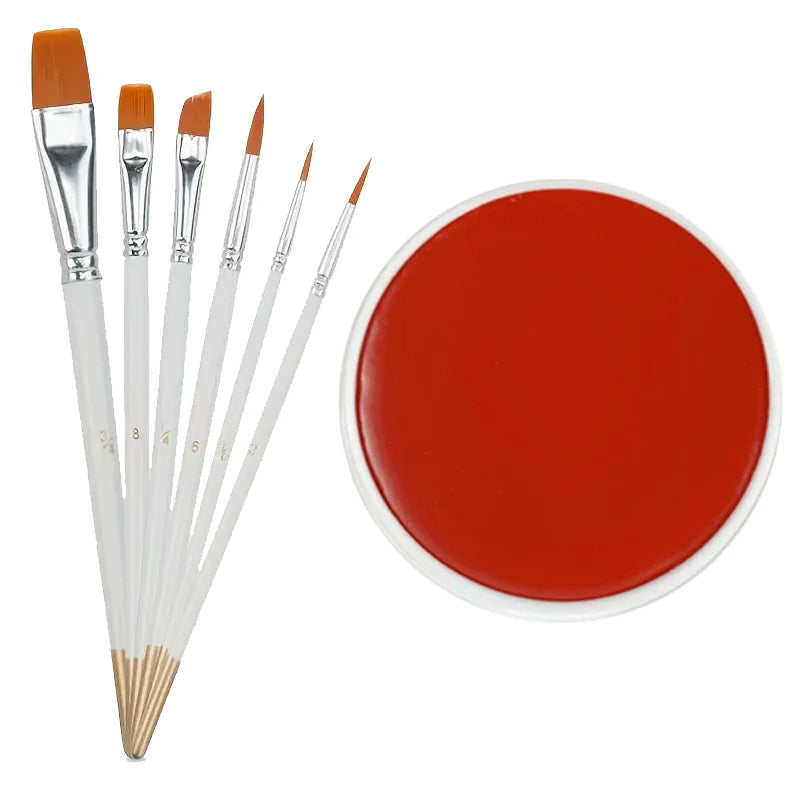 Professional Face and Body Paint Kit with Brushes for Parties
