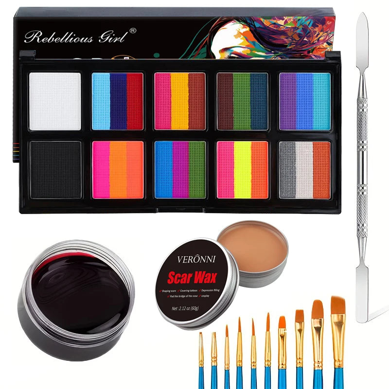 Professional Face and Body Painting Palette Kit for Parties
