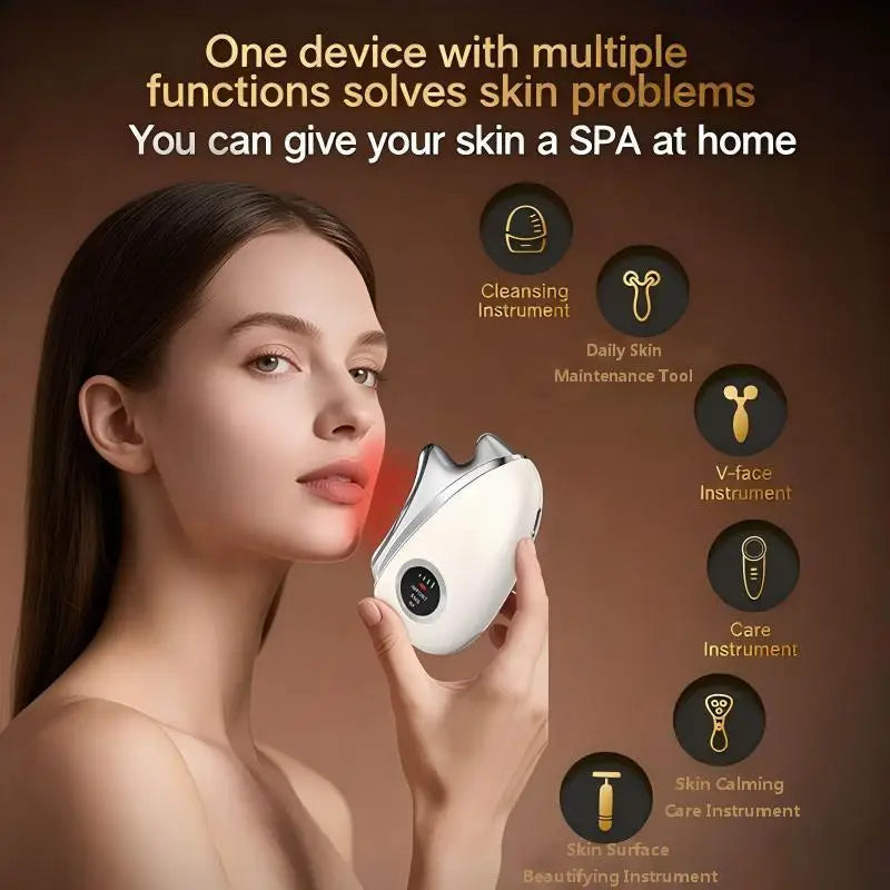 3-in-1 LED Facial Sculpting Wand for Skin Rejuvenation