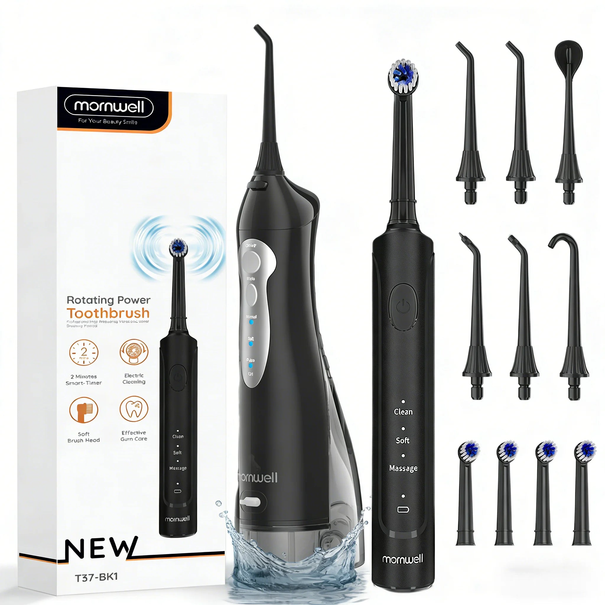 Electric Toothbrush and Water Flosser Oral Care Combo - 1