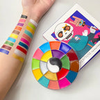 20-Color Professional Face and Body Paint Palette for Cosplay